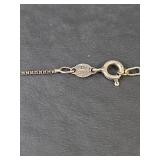 Native American Sterling Silver Turquoise and Coral Pendant Necklace, 7.2gm