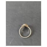 Native American Turquoise Sterling Silver Ring, Size 6.5, 3.91gm