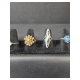 Mixed Costume Jewelry Ring Collection