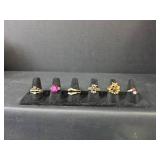 Mixed Gemstone Ring Collection