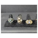 Ornate Costume Ring Collection