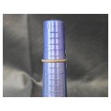 Native American Sterling Silver Turquoise Ring Stamped GC, Size 5.5, 5.94gm