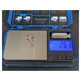 Sterling Silver Turquoise Ring, Size 5.5, 2.63gm