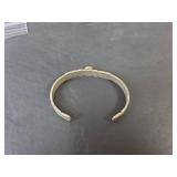 Native American Silver Turquoise Cuff Bracelet (Non-Magnetic)