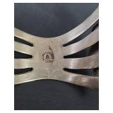 Nickel Silver Bell Turquoise Cluster Cuff