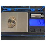 Native American Sterling Silver Turquoise and Coral Ring, Size 7, 7.59gm