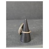 Turquoise and Sterling Silver Statement Ring, Size 7.25, 8.48gm