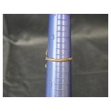 Native American Sterling Silver Turquoise and Coral Ring Size 7, 3.48gm