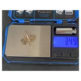 Native American Sterling Silver Turquoise and Coral Ring Size 7, 3.48gm