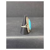 Southwestern Turquoise Ring, Size 6.75