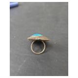 Southwestern Turquoise Ring, Size 6.75