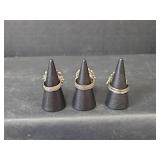 Southwestern Adjustable Turquoise Statement Rings