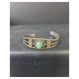 Southwestern Green Cuff Bracelet Set - Non-Magnetic