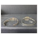 Southwestern Green Cuff Bracelet Set - Non-Magnetic