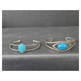 Turquoise Cuff Bracelet Set - Magnetic