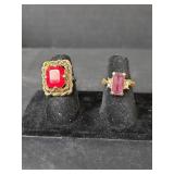 Collection of Mixed Gemstone Rings