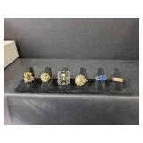 Mixed Stone Fashion Ring Collection