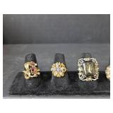 Mixed Stone Fashion Ring Collection