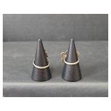 Native American Sterling Silver Turquoise Ring Set