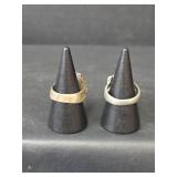 Western Style Horse Head and Turquoise Turtle Ring Set (Non-Magnetic)