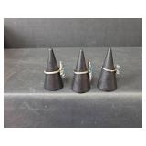 Southwest Style Turquoise Ring Set (Adjustable)(Magnetic)