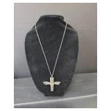 Native American Style Totem Owl Pendant Necklace