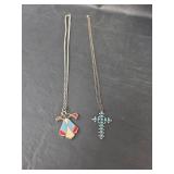 Southwestern Style Pendant Necklace Set (Cross is Sterling Silver)