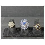 Collection of Decorative Fashion Rings