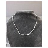 Sterling Silver and White Howlite Bead Necklace Set and Magnetic Necklace