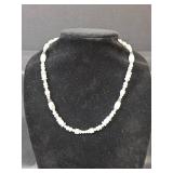 Sterling Silver and White Howlite Bead Necklace Set and Magnetic Necklace