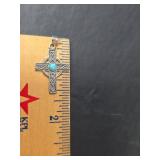 Sterling Silver Celtic Cross Pendant, Tiger