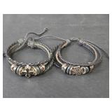 Adjustable Cross Leather Bracelet Set