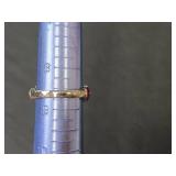 Sterling Silver and Enamel Heart Design Ring Stamped S925 (size 8.75) and Magnetic Silver Toned Band