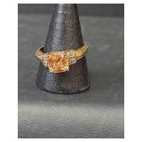 Silver and Clear Stone Band (Non-Magnetic), Gold Toned Ring (Magnetic), and Silver Wide Band (Non-Magnetic)