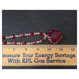 Ruby Red Crystal Jewelry Set