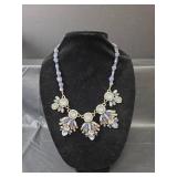Blue Crystal Statement Necklace