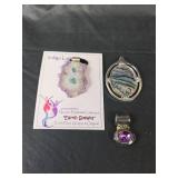 Indigo Light Earth Speaks Crystal, Abalone,  and Amethyst Pendants