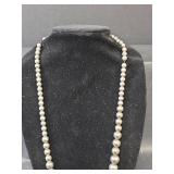 Sterling Silver Graduated Bead Necklace
