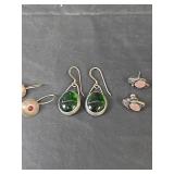 Sterling Silver Gemstone Drop Earrings Collection