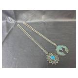 Southwestern Turquoise Sunburst Necklaces