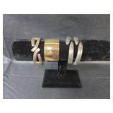 Mixed Metal Fashion Cuff Bracelets