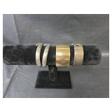 Mixed Metal Fashion Cuff Bracelets