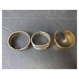 Mixed Metal Fashion Cuff Bracelets