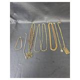 Collection of Gold Tone Necklaces