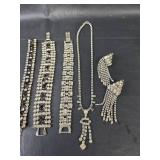 Black and Clear Rhinestone Jewelry Collection