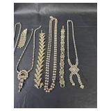 Collection of Rhinestone Statement Necklaces