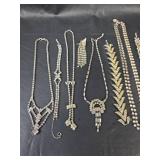 Collection of Rhinestone Statement Necklaces