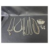Clear Crystal Rhinestone Jewelry Collection
