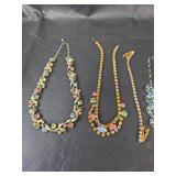 Mid-Century Rhinestone Necklace Collection