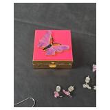 Butterfly Jewelry Box with Assorted Earring Collection